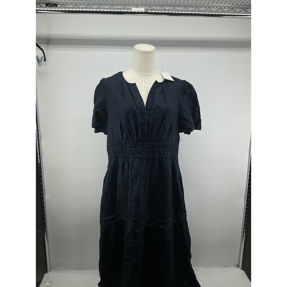 100% European Linen Tiered Maxi Dress